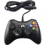 PSko drátový ovladač pro Xbox 360 černý 5982 – Zboží Živě