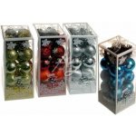 IM dekorace ozdoby 5cm 20ks metalické vánoční mix – Hledejceny.cz