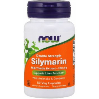 Now Foods Silymarin Double Strength 300 mg 50 kapslí
