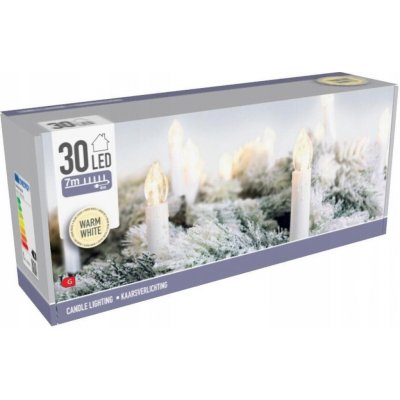 Vánoční osvětlení na stromeček Home Styling Collection bílá 30 LED 7 m – Hledejceny.cz