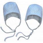 Baby Service Kojenecká dvouvrstvá zavazovací čepička Modrá Pruh – Zboží Mobilmania