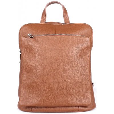 Vera Pelle Malý/střední hnědý kožený batoh/crossbody kabelka no. 210 – Sleviste.cz