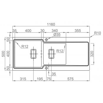 Sinks EVO 1160.1