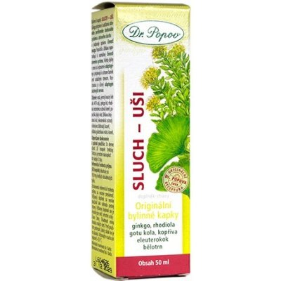 Dr. Popov Bylinná tinktura SLUCH UŠI 50 ml – Hledejceny.cz