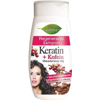 BC Bione Cosmetics Keratin kofein regenerační šampon Macadamia Oil 250 ml