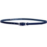 Penny Belts dámský velmi úzký kožený pásek 15-2-56 tmavě modrý – Zboží Mobilmania