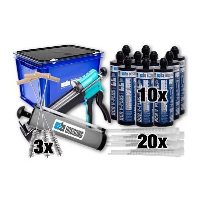 Sada kotva MALTA chemická PROFI vinylester 400 BOSSONG (10ks) MIDI – Sleviste.cz