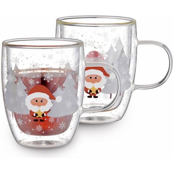 Sklenička 4Home Termo sklenice Mug Santa Hot&Cool 2 x 270 ml