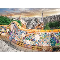 EuroGraphics Barcelona park Güell 1000 dílků