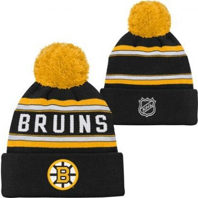 Outerstuff Dětská zimní čepice Boston Bruins NHL Jacquard Cuffed Knit With Pom – Sleviste.cz