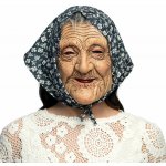 Latexová maska na obličej čarodějnice se šátkem – Zboží Dáma