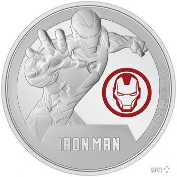 New Zealand Mint Limited Stříbrná mince 2 NZD Iron Man 2024 proof 1 oz