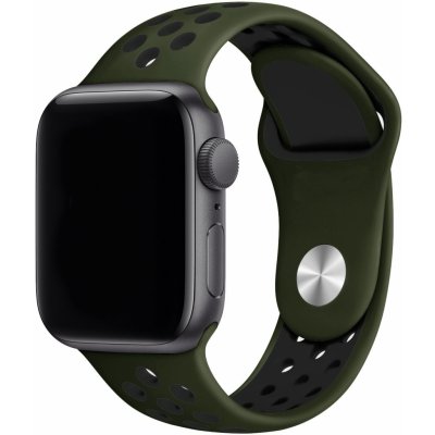 Eternico Sporty pro Apple Watch 42mm / 44mm / 45mm Pure Black and Khaki AET-AWSP-BlKh-42 – Zboží Mobilmania