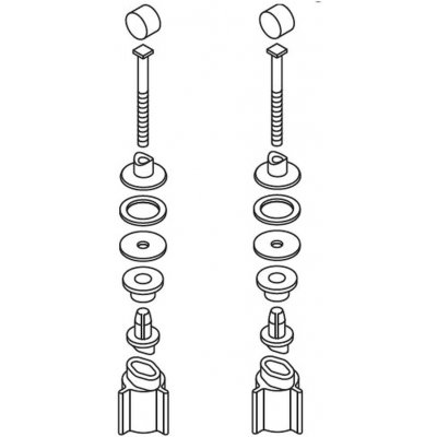 Duravit - Úchyt na WC sedátko 006739 (D-Code) 0061410000 – Zbozi.Blesk.cz