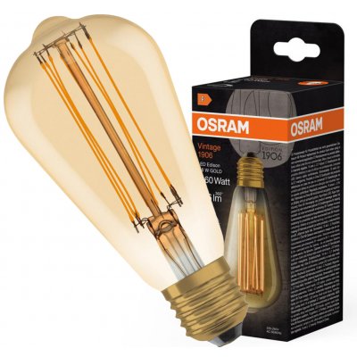 Osram LED žárovka Edison Vintage, 8,8 W, 806 lm, teplá bílá, E27 – Hledejceny.cz