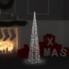 Vánoční osvětlení Nabytek XL Akrylový dekorativní světelný LED kužel studený bílý 120 cm