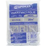Spokar Fólie zakrývací 4 x 5 m LDPE-30MY – Zboží Mobilmania