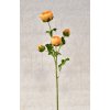 Květina Umělá kamélie oranžová, 68 cm