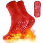 Wellife Samozahřívací masážní ponožky TOURMALINE 1 pár červené – Zboží Dáma