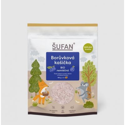 Šufan Borůvková kaše Bio nemléčná 180 g – Zboží Dáma