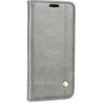 Prestige Book šedé – iPhone X / XS – Zboží Mobilmania