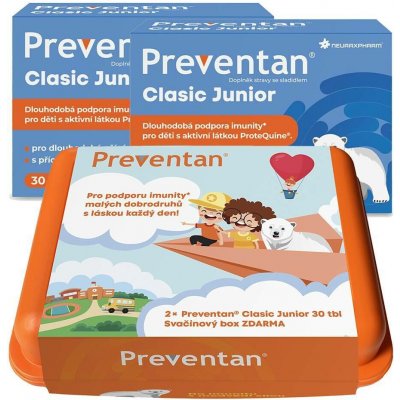 Preventan Clasic Junior 2 x 30 tablet + svačinový box 2025 – Hledejceny.cz