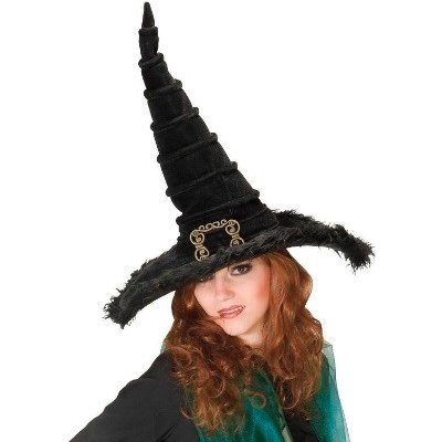 Čarodějnický klobouk černý se sponou – Sleviste.cz