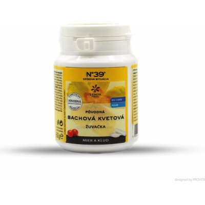 Lemon Pharma Bachová žvýkačka Klid a klid s příchutí švestky třešňoploděj 40ks – Zboží Dáma