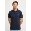 Pánské Tričko Guess Polo tričko NOLAN tmavomodrá s potiskem M5RP66 J1314 M5RP66.J1314