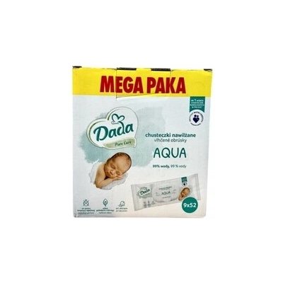 Dada Vlhčené ubrousky Pure Care Aqua 9 x 52 ks – Zboží Dáma