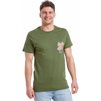 Meatfly pánské tričko Ductape Olive Zelená