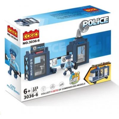 Cogo Police Policejní stanice 123 ks – Zboží Mobilmania