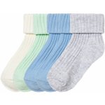 Lupilu dětské ponožky s BIO bavlnou 5 párů zelená/modrá/bílá/šedá – Zbozi.Blesk.cz