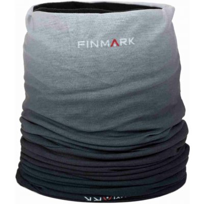 Finmark multifunkční šátek černá bílá šedá – Zboží Dáma