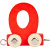 Dřevěná hračka Small Foot vláček barevná abeceda písmeno O
