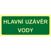 Hlavní uzávěr vody | plast - síla 1mm, 20x9 cm