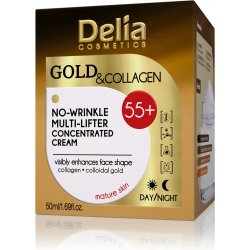 Delia Cosmetics Gold & Collagen 55+ protivráskový krém s liftingový m efektem 50 ml
