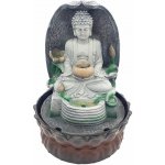 Nefertitis Pokojová fontána Buddha na lotosovém květu 26 cm