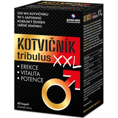 Swiss Med Kotvičník tribulus XXL 60 kapslí