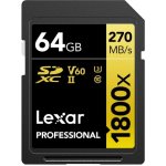 Lexar SDXC UHS-II 64 GB LSD1800064G-BNNNG – Zbozi.Blesk.cz