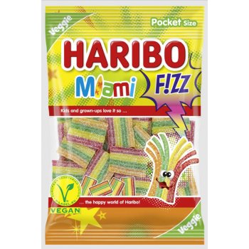 Haribo Fizz Miami želé s ovocnými příchutěmi 85 g