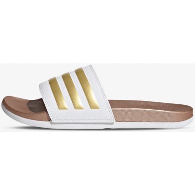 adidas dámské šlapky plážová obuv Adilette Comfort W cloud white/cloud white/matte gold bílá – Hledejceny.cz