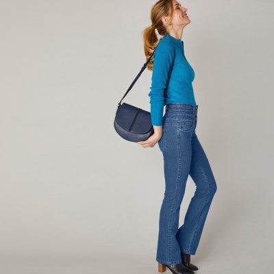 Blancheporte Bootcut džíny s vysokým pasem denim – Zboží Mobilmania
