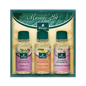 Kneipp masážní olej Mandlové květy 20 ml + masážní olej Divoká růže 20 ml + masážní olej Ylang-ylang 20 ml dárková sada