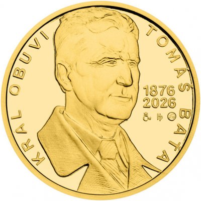 Česká mincovna Zlatá medaile Tomáš Baťa st. proof číslováno 1/2 oz – Zboží Dáma
