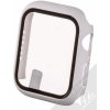 Obal a kryt k chytrým hodinkám 1Mcz Watch Cover Glass ochranný kryt s tvrzeným sklem pro Apple Watch 4/5/6/SE 44mm 33710