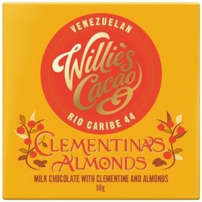 Willie's Cacao Čokoláda CLEMENTINA'S ALMONDS 50 g – Zboží Mobilmania