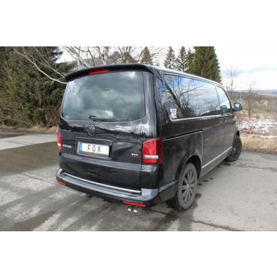 FOX Nerezový koncový tlmič s dvojitým vyústením na jednej strane 2x63mm (Typ 28) VOLKSWAGEN T5/ T6 Facelift 4motion – Zboží Mobilmania