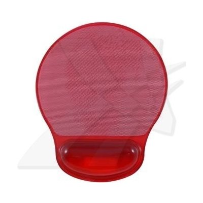 Podložka pod myš, ergonomická, gelová, červená, Logo, možnost vložit foto – Zboží Mobilmania