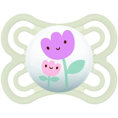 Mam dudlík perfect květiny bílá – Zboží Dáma